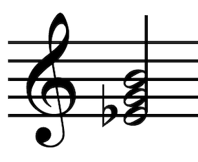 What is the notation of the chord in the example?